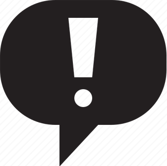 Exclamation Speech Bubble PNG