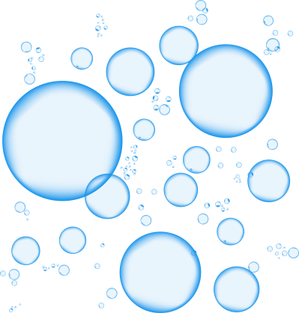 Blue Bubbles PNG