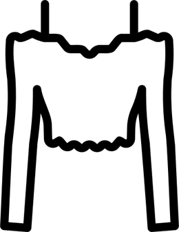 Crop Top Black PNG