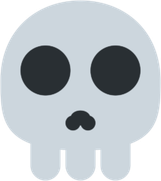 Cursed Skull Emoji PNG