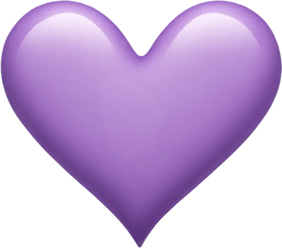 Purple Heart Emoji PNG