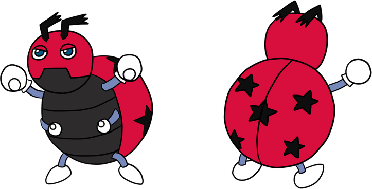 Ledian Pokemon PNG