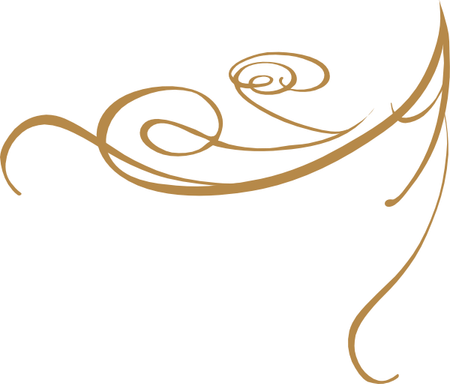 Gold Swirl PNG