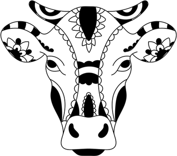 Cow Face PNG