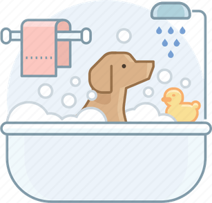 Bath Dog PNG