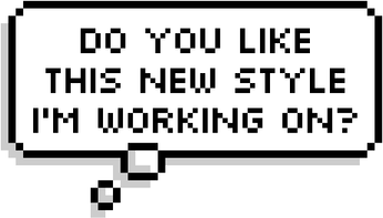 Pixel Speech Bubble PNG
