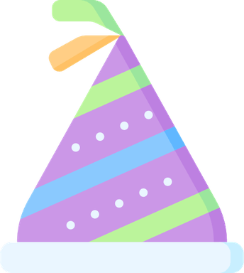 Birthday Hat Purple PNG