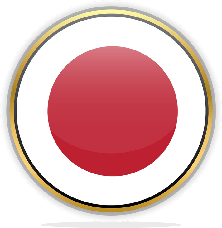 Japan Flag Circle PNG