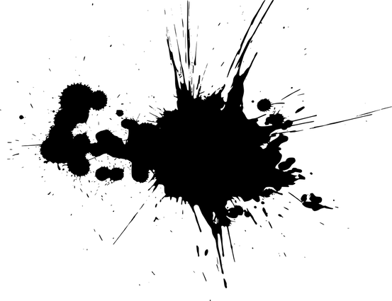 Black Paint Splatter PNG