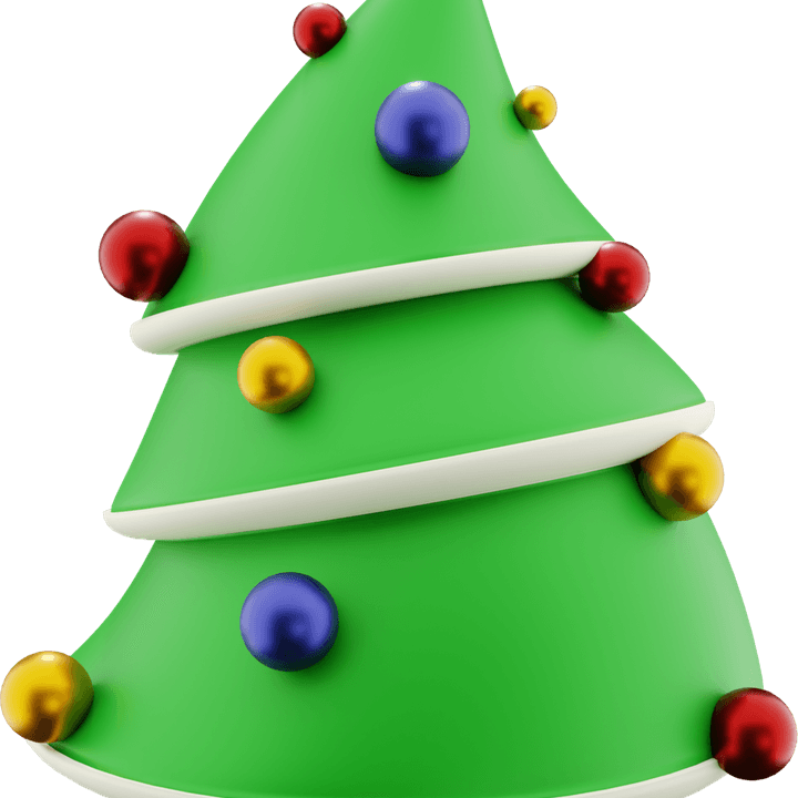 3d Christmas Tree PNG