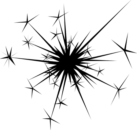 Black Sparkles PNG