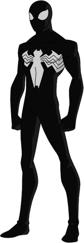 Black Spiderman PNG