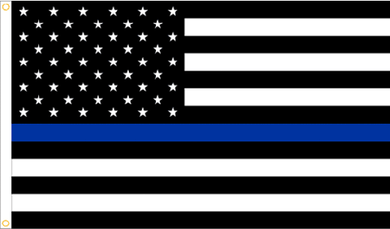 Thin Blue Line Flag PNG