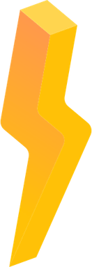 Electricity Yellow Lightning PNG