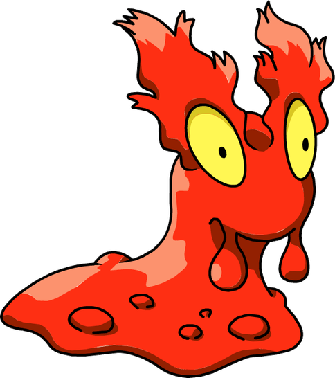 Slugma Pokemon PNG