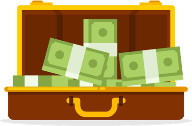Money Suitcase PNG