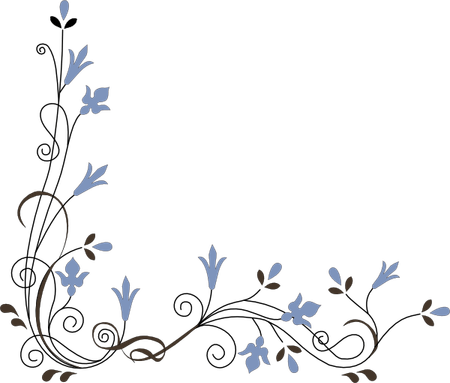 Corner Flower Border PNG