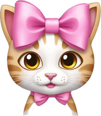 Cartoon Pink Bow PNG