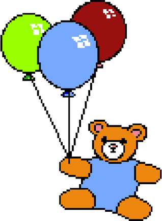 Teddy Bear With Balloon PNG