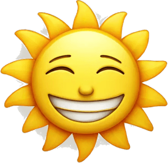 Smiling Sun PNG