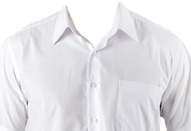 White Shirt Front And Back PNG