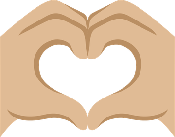 Apple Ios Hand Heart Emoji PNG