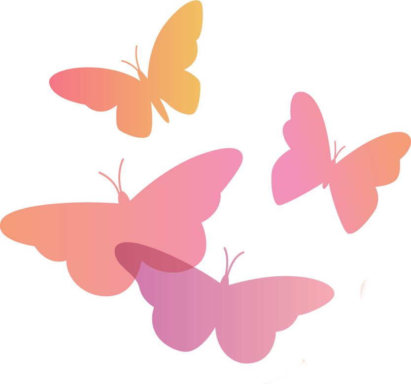 Flying Pink Butterfly PNG