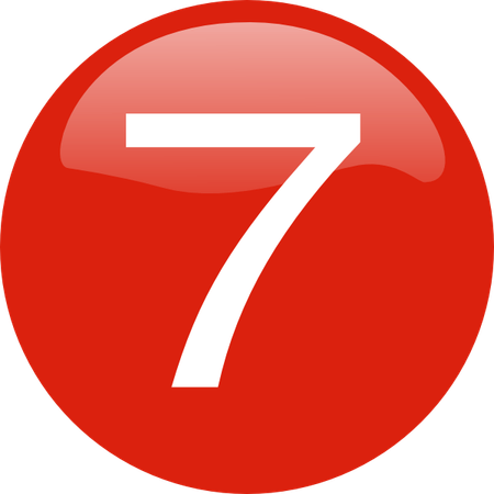 7 Number PNG