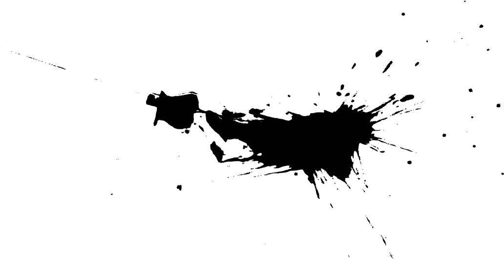 Black Paint Splatter PNG