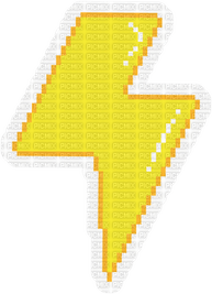 Pixel Lightning PNG