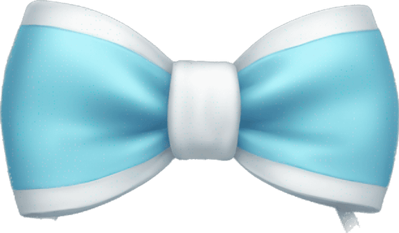 Light Blue Bow PNG