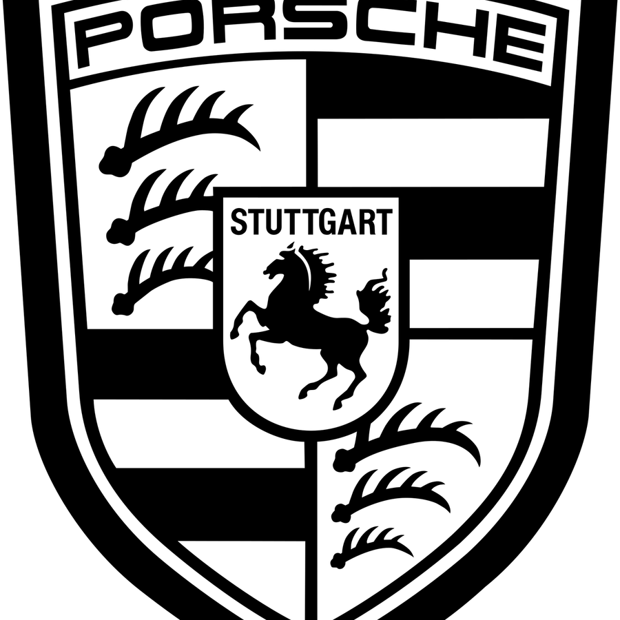 Porsche Logo Black PNG
