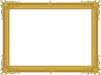 Royal Gold Corner Border PNG