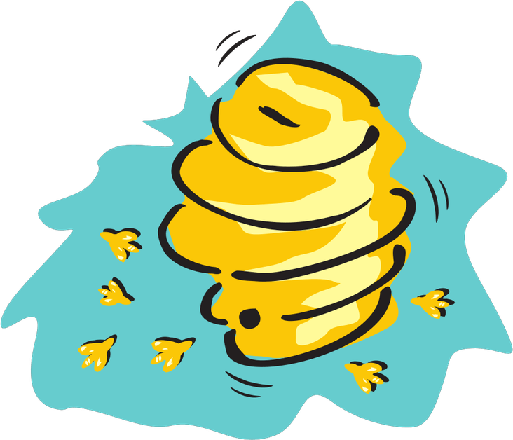 Beehive Cartoon PNG