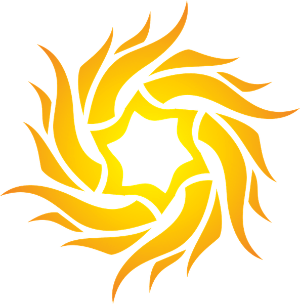 Fire Sun PNG