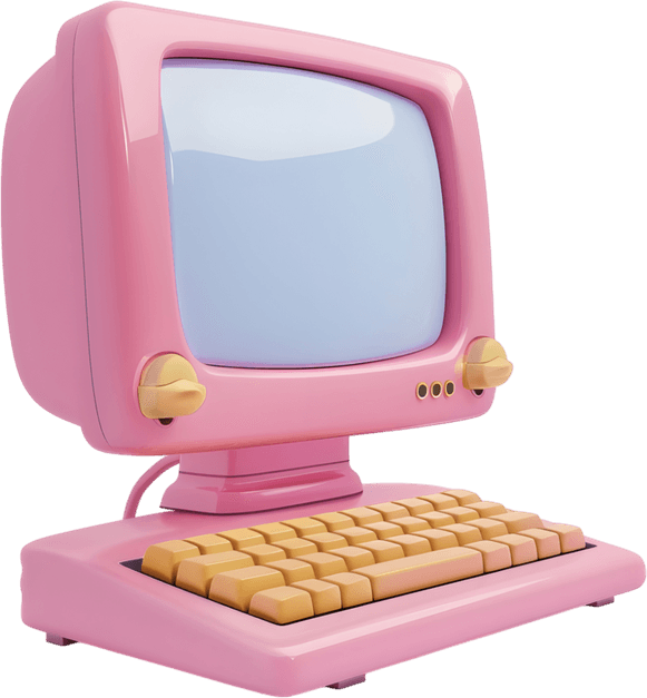 Pastel Aesthetic Computer PNG