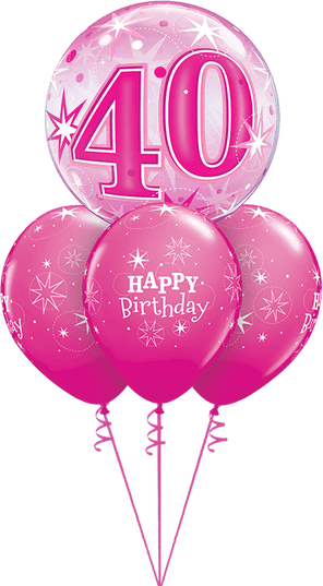 Pink Birthday Balloon PNG