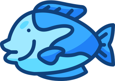 Blue Tang Fish PNG