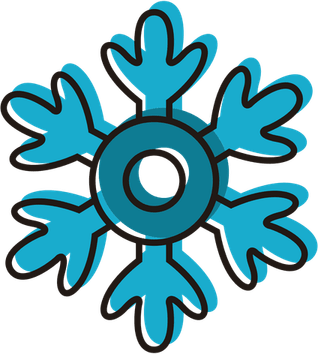 Cartoon Snowflake PNG