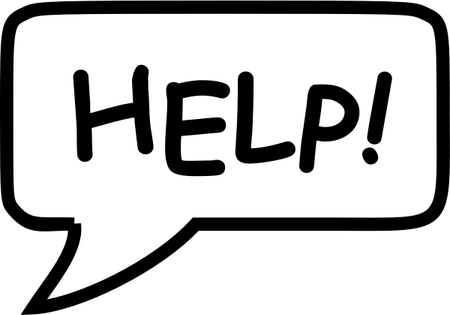 Help Speech Bubble PNG