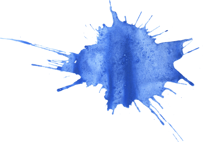 Blue Paint Splatter PNG