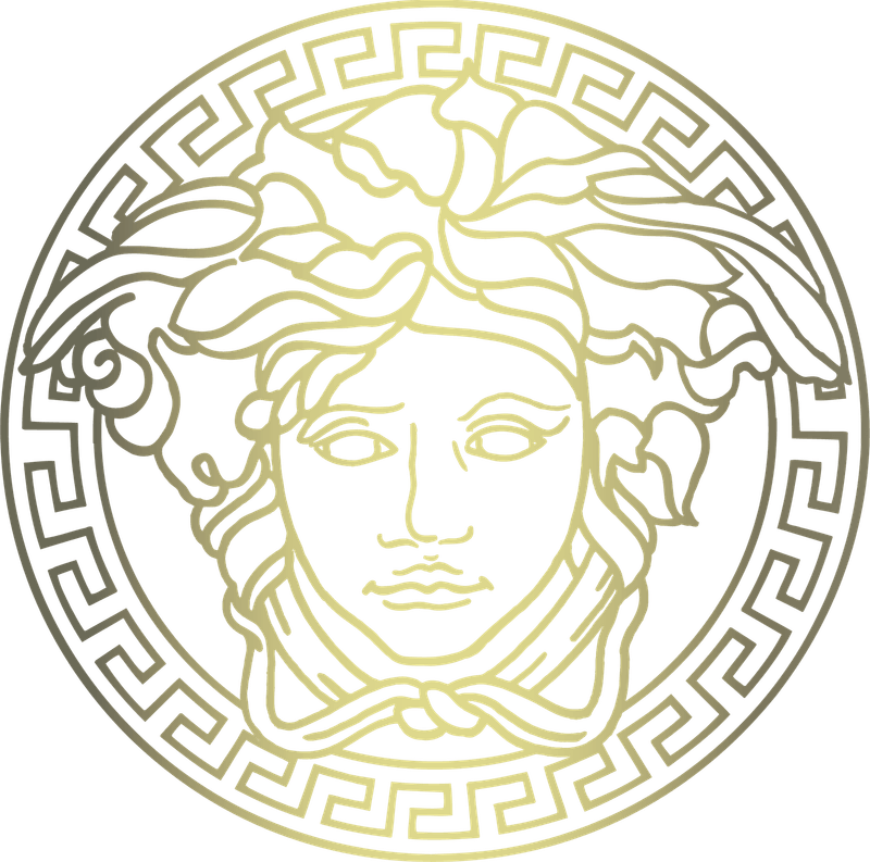 Gold Versace Logo PNG