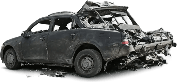 Destroyed Car PNG
