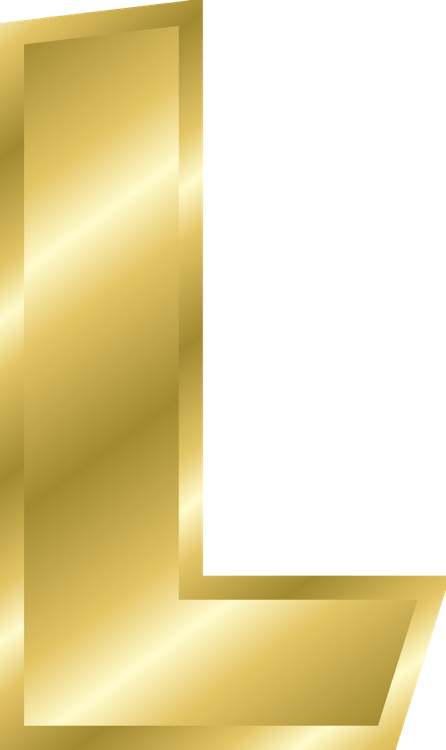 Gold Letters PNG