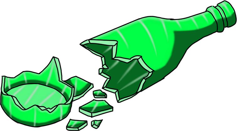 Broken Bottle PNG