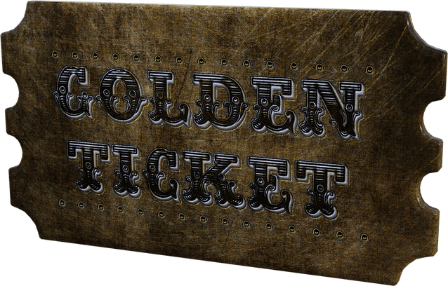 Golden Ticket PNG