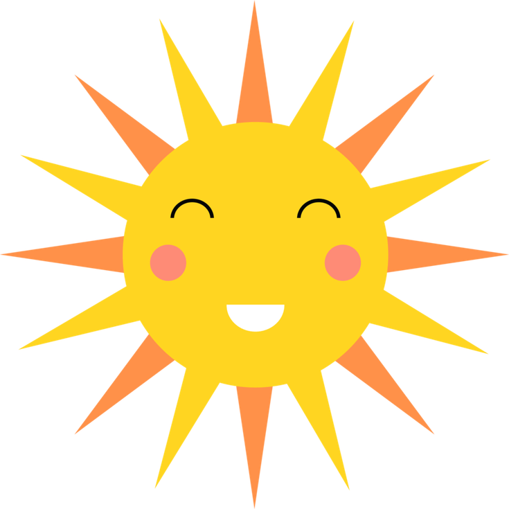 Smiling Sun PNG