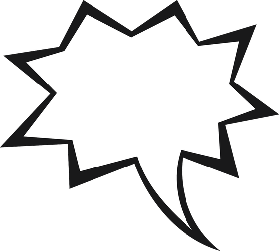 Comic Book Speech Bubble PNG