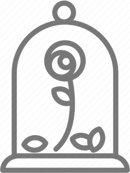 Beauty And The Beast Rose PNG