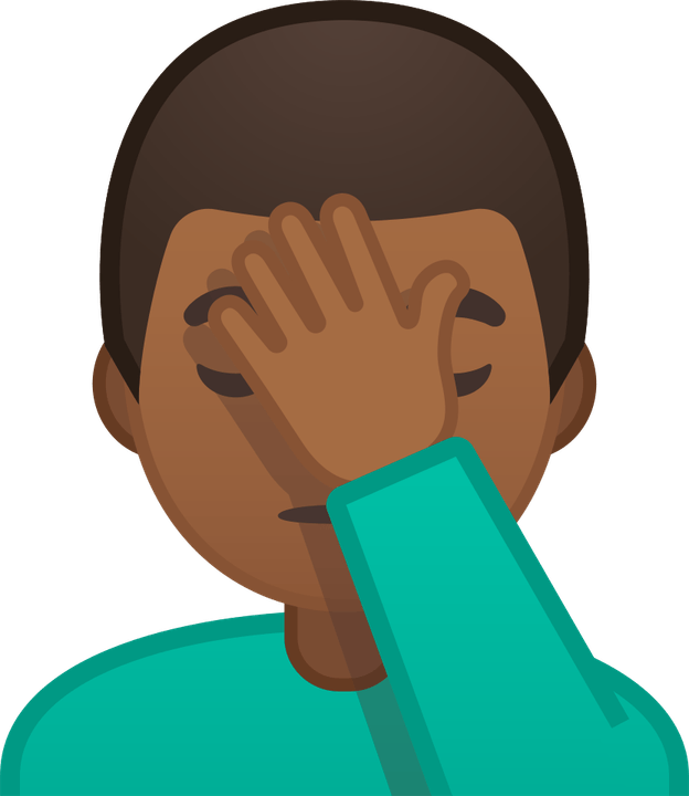 Facepalm Emoji PNG